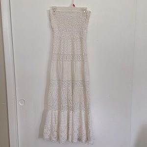 White Lace Dress Made In Italy